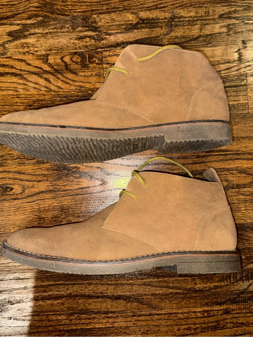 GH Bass “Pearce” Mens 11 D Tan Suede Leather Chukka Desert Boots Brown